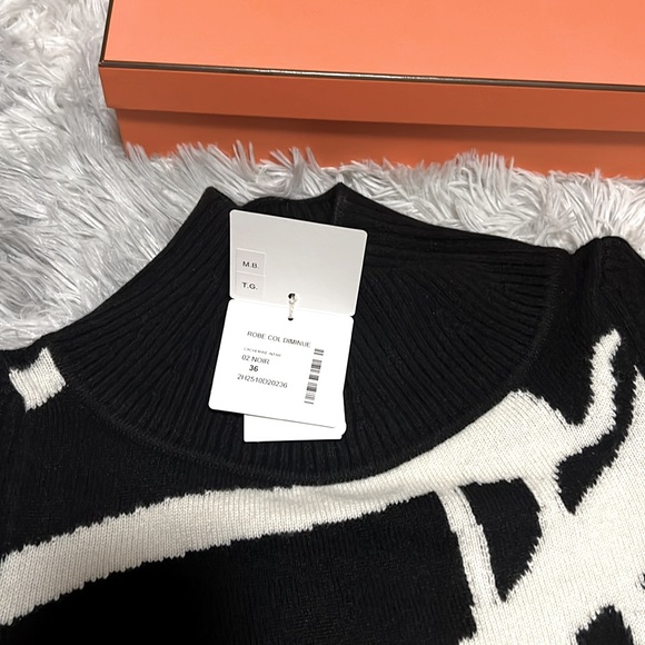 Brand New Hermes Cashmere Midi Dress - Picture 12 of 13